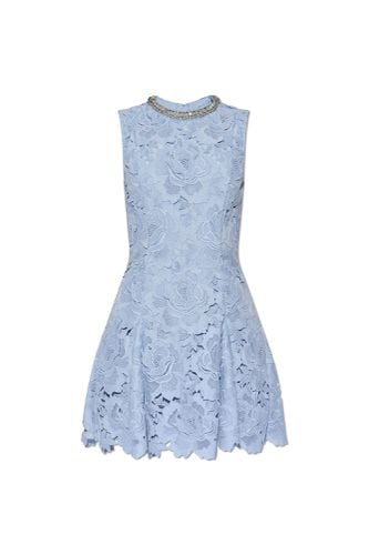 Self Portrait Lace Dress With Shimmering Crystals - self-portrait - Modalova