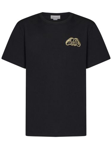 Half Seal Logo Embellished T-shirt - Alexander McQueen - Modalova