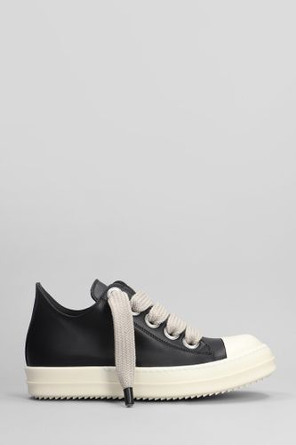 Jumbolaced Low Sneak Sneakers In Leather - Rick Owens - Modalova