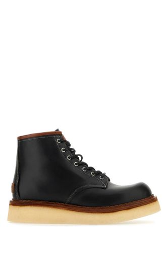 Black Leather Wedge Ankle Boots - Kenzo - Modalova