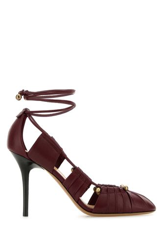 Chloé Burgundy Leather Luna Pumps - Chloé - Modalova