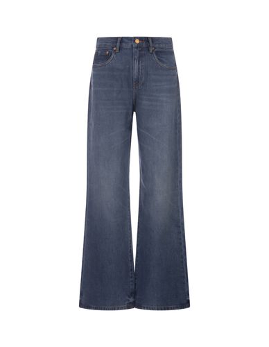 Wide Jeans In Mid Indigo Denim - Purple Brand - Modalova