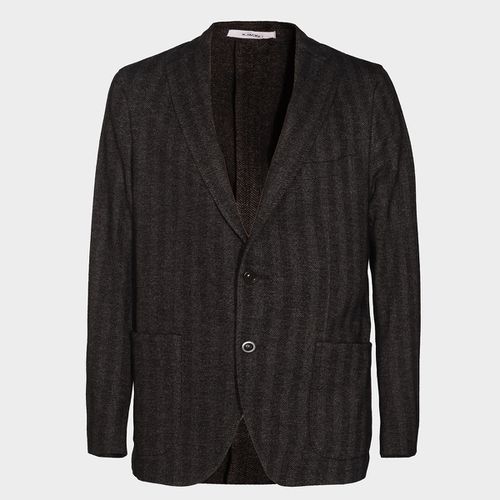 Black Cotton And Wool Blazer - Boglioli - Modalova