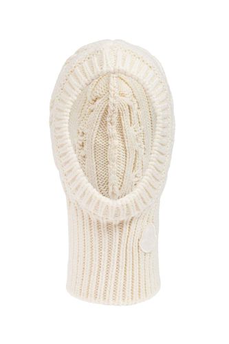 Moncler Logo Patch Knit Balaclava - Moncler - Modalova