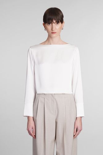 Theory Blouse In White Triacetate - Theory - Modalova