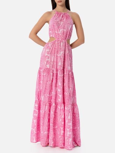 Woman Cut Out Long Dress Kaby With Paisley Print - MC2 Saint Barth - Modalova