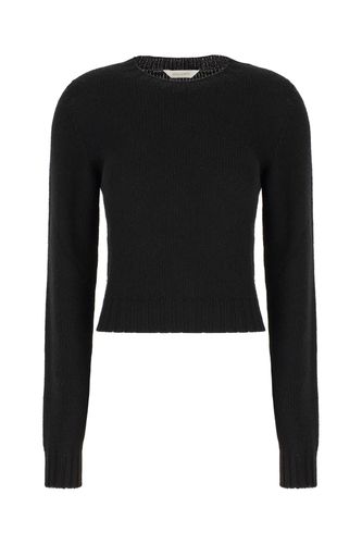 Dark Grey Merino Wool Blend Sweater - Palm Angels - Modalova