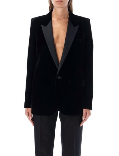 Saint Laurent Velvet Tuxedo Jacket - Saint Laurent - Modalova