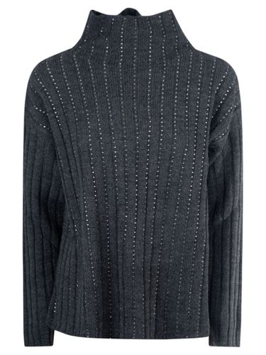 Embellished Oversized Jumper - Ermanno Firenze - Modalova