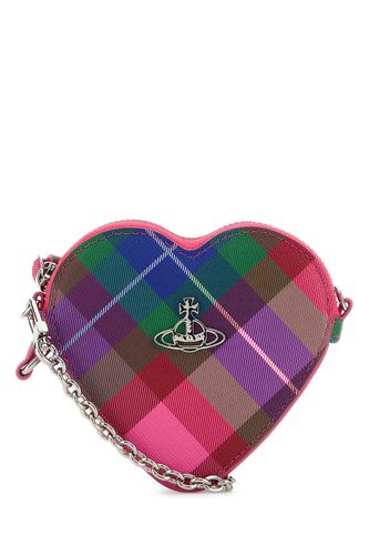 Printed Leather Micro Heart Wristlet Crossbody Bag - Vivienne Westwood - Modalova