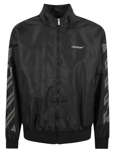 Diag Outline Faille Track Jacket - Off-White - Modalova