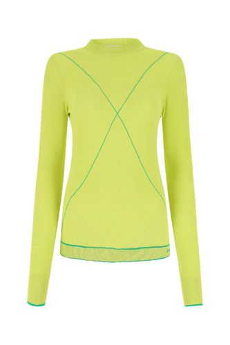 Acid Green Viscose Blend Sweater - Bottega Veneta - Modalova