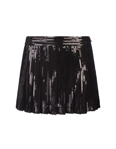 Godot Sequined Mini Skirt - Parosh - Modalova