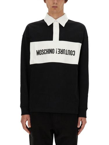 Moschino Upsidedown Logo Polo Shirt - Moschino - Modalova