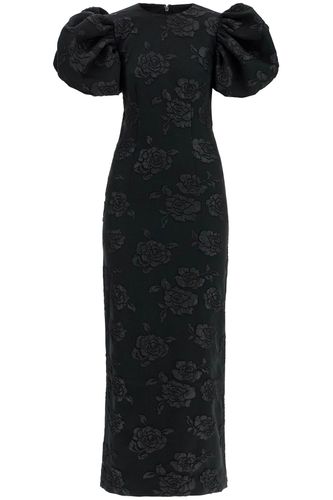 D Jacquard Midi Dress Black Floral - Rotate by Birger Christensen - Modalova