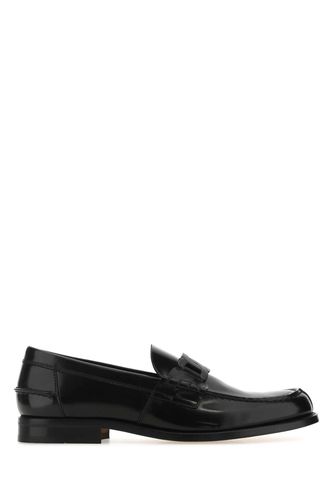 Tod's Black Leather Loafers - Tod's - Modalova