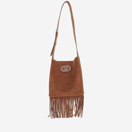 Nellcôte Suede Fringed Shoulder Bag - Valentino Garavani - Modalova