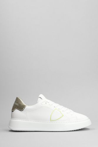Temple Low Sneakers In Leather - Philippe Model - Modalova