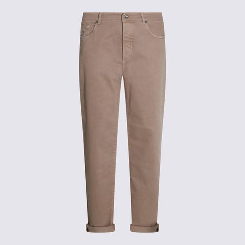 Brown Cotton Jeans - Brunello Cucinelli - Modalova