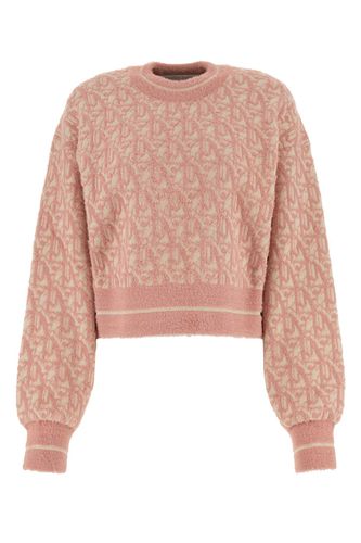 Embroidered Nylon Blend Sweater - Palm Angels - Modalova