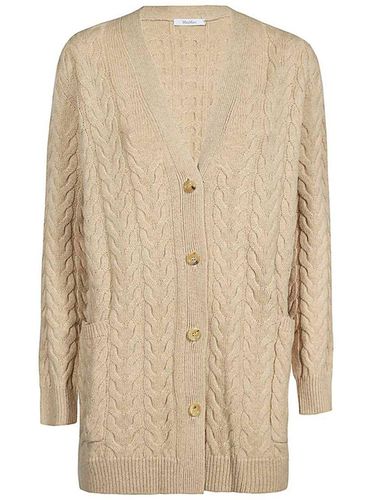 Buttoned Long-sleeved Knitted Cardigan - Max Mara - Modalova