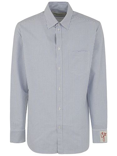 Golden M`s Regular Striped Oxford Shirt - Golden Goose - Modalova