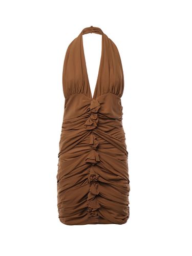 Saint Laurent Ruffled Cupro Dress - Saint Laurent - Modalova