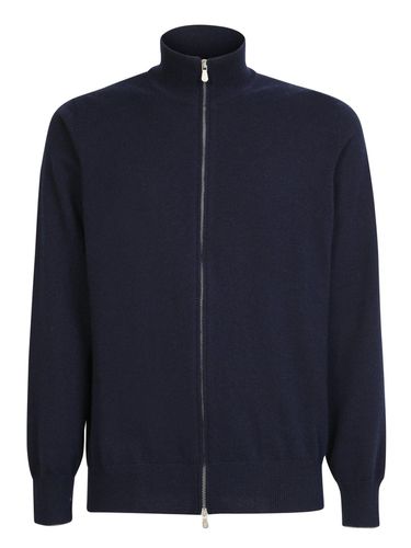 Zipped Knitted Cardigan - Brunello Cucinelli - Modalova