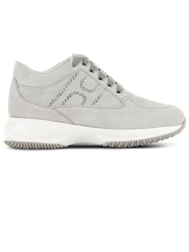 Hogan Grey Leather Sneakers - Hogan - Modalova