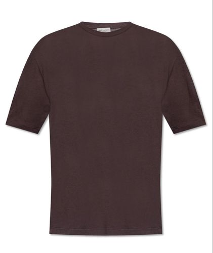 Crewneck Short-sleeved T-shirt - Saint Laurent - Modalova