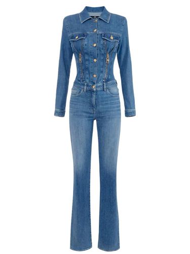 Denim Jumpsuit Elisabetta Franchi - Elisabetta Franchi - Modalova