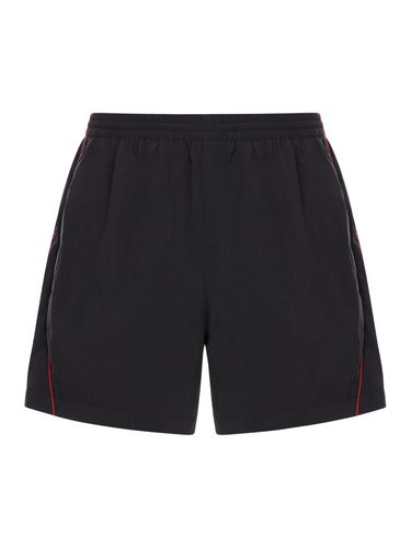 Bermuda Shorts In Technical Fabric With Logo - Balenciaga - Modalova