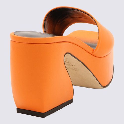 Flash Orange Leather Sandals - SI Rossi - Modalova