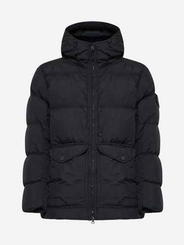 Hooded Quilted Nylon Down Jacket - Stone Island - Modalova