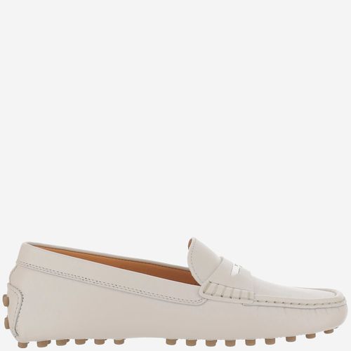 Tod's White Leather Loafers - Tod's - Modalova