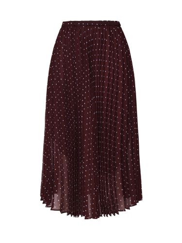 Polka Dot Pleated Chiffon Skirt - Pinko - Modalova