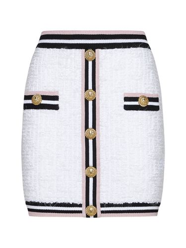 Balmain Monogram Knit Skirt - Balmain - Modalova