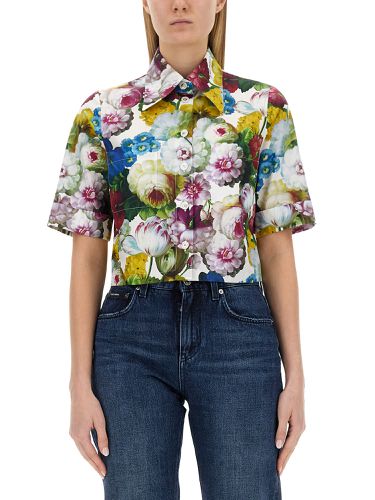 Night Flower Print Shirt - Dolce & Gabbana - Modalova