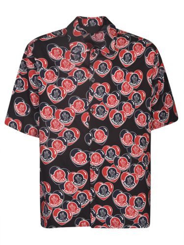 Moncler All-over Logo Print Shirt - Moncler - Modalova