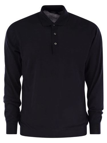 Fedeli Virgin Wool Polo Shirt - Fedeli - Modalova