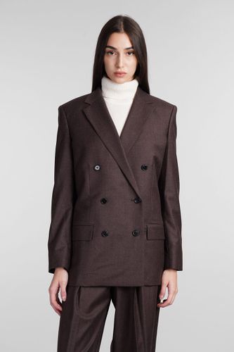 Theory Blazer In Brown Wool - Theory - Modalova