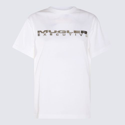 Mugler White Cotton T-shirt - Mugler - Modalova