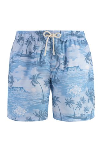 Palm Angels Printed Swim Shorts - Palm Angels - Modalova