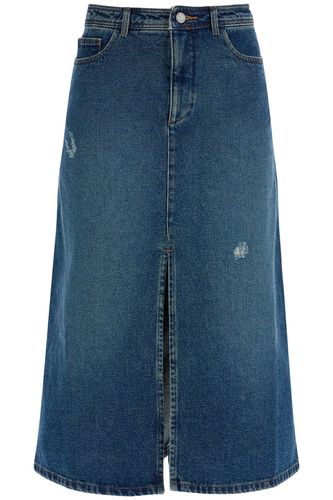 A. P.C. georgia Denim Midi Skirt In - A.P.C. - Modalova