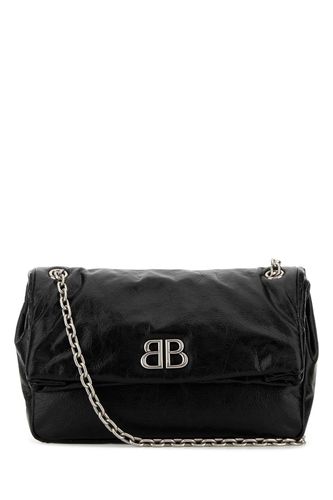 Leather Medium Monaco Shoulder Bag - Balenciaga - Modalova