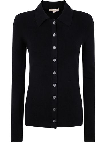 Fitted Ribed Long Sleeves Button Up - MICHAEL Michael Kors - Modalova