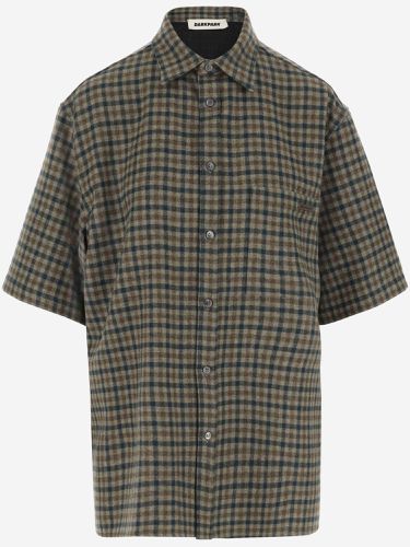 Wool And Cashmere Shirt With Check Pattern - DARKPARK - Modalova