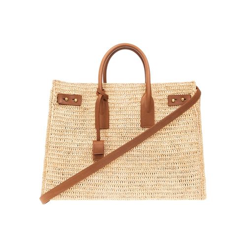 Raffia Sac De Jour Slim Shopper Bag - Saint Laurent - Modalova