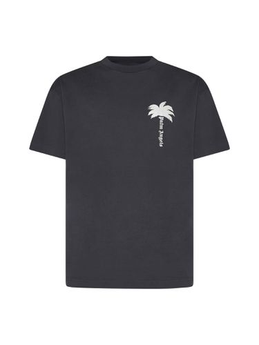 Palm Angels Gray Cotton T-shirt - Palm Angels - Modalova