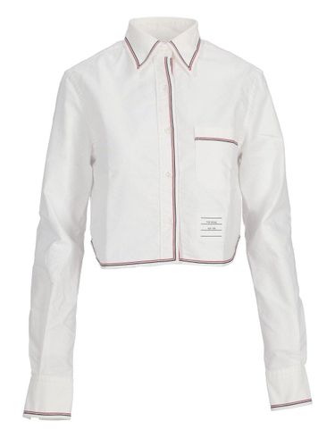 Long-sleeved Cropped Shirt - Thom Browne - Modalova